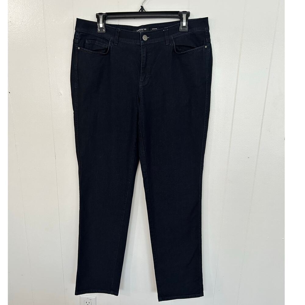Lafayette 148 Dark Wash Wooster Straight Leg Jeans Women's 12 Fast Shipping XC